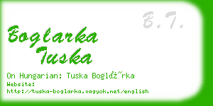 boglarka tuska business card